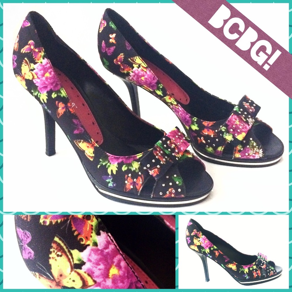 BCBGirls Flower Heels